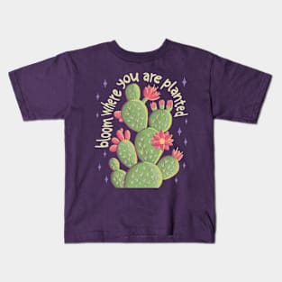 Bloom Where You Are Planted Kids T-Shirt